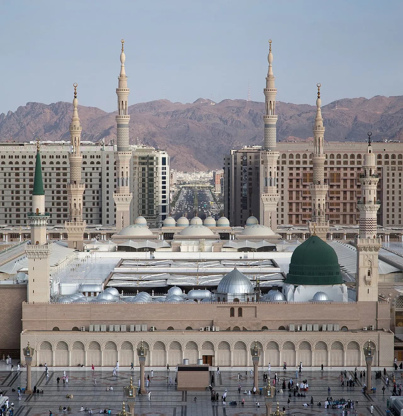 Masjid Nabawi courtyard in Madinah